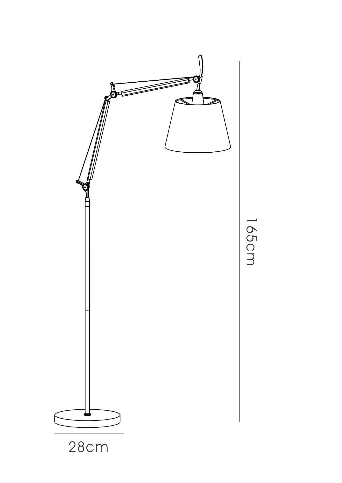 Karis 165cm Floor Lamp 1 Light Silver, Polished Chrome D0235  Deco Karis